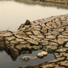 cracked mud near Yellow River China